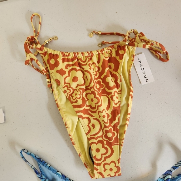 Pacsun Lot Of 5 Bikini Swim Bottoms Swimsuit Size XL New NWT Boho Beach Vacation - Picture 5 of 9